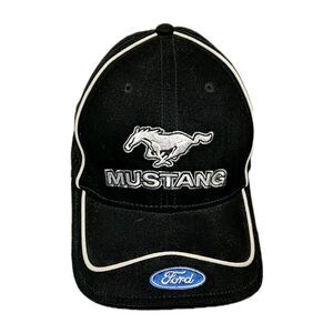 Ford Mustang Baseball Cap Licensed Merch Hat Logo Embroidered Adj Cotton Black